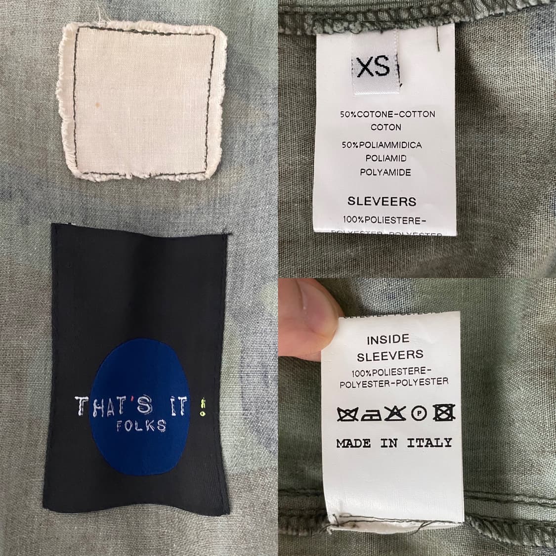 THAT’S IT! FOLKS 댓츠잇포크스 ARMY 점퍼(XS) 상품이미지7