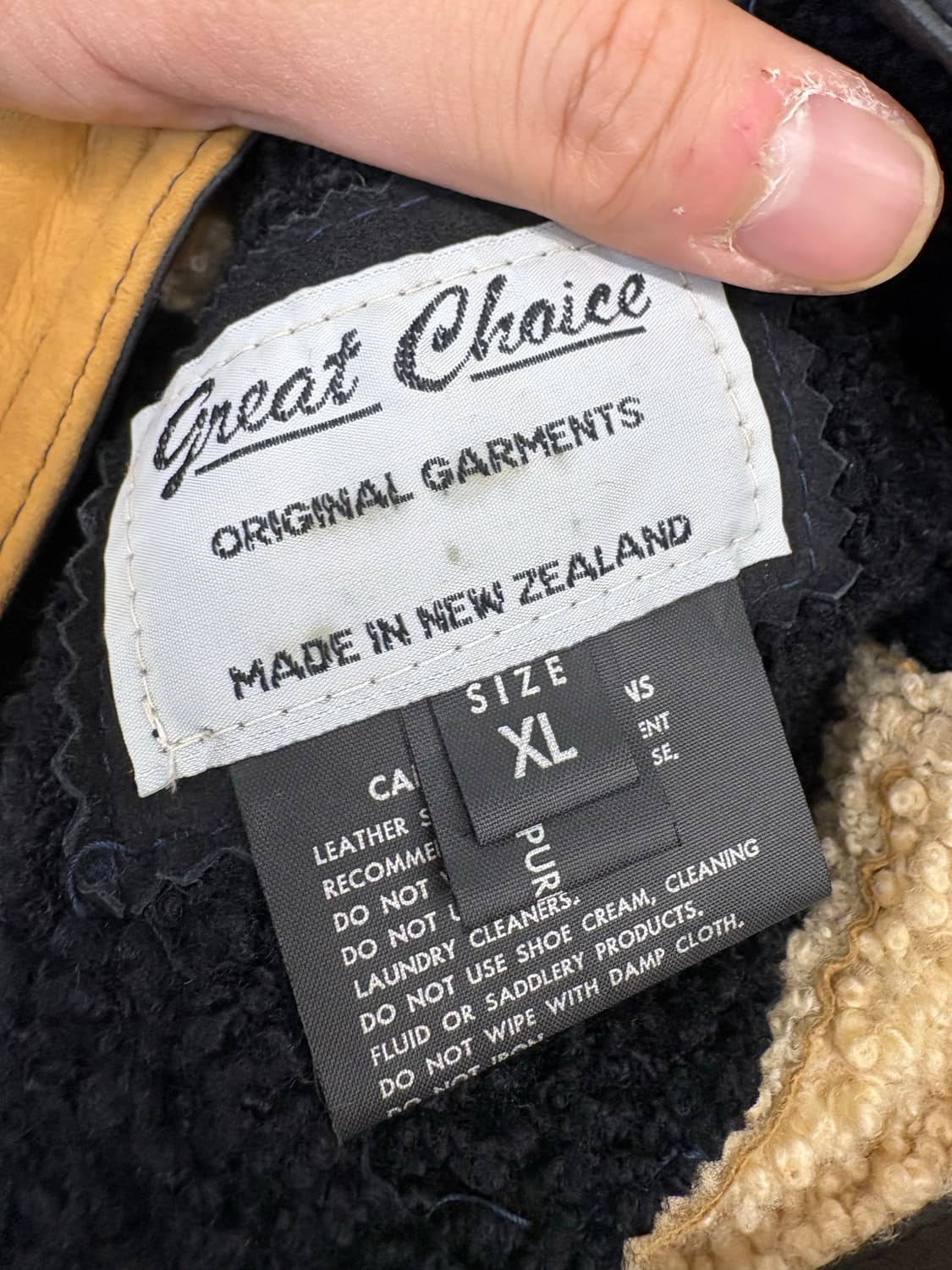 90s 뉴질랜드 빈티지 스웨이드 울 베스트 상품이미지7