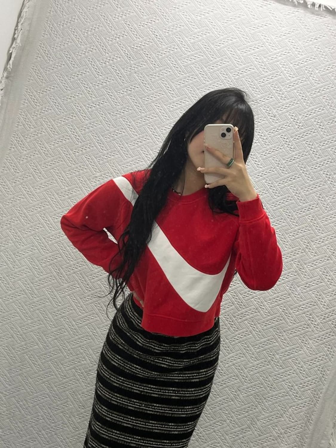 나이키 우먼 nsw 빅스우시 크롭 기모 맨투맨 L C06415 상품이미지2