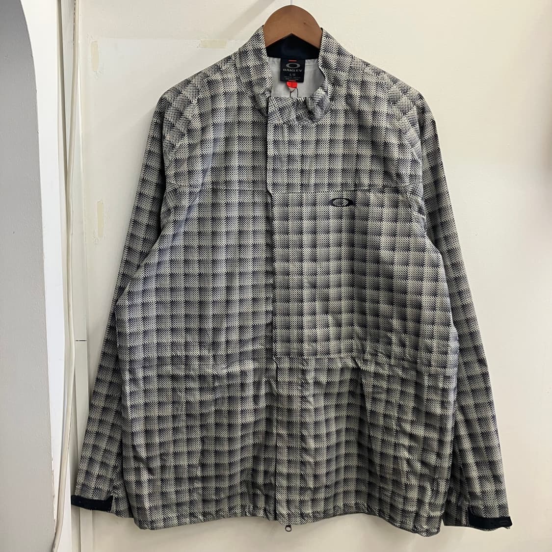 N252 오클리 체크 바람막이 자켓 상품이미지1