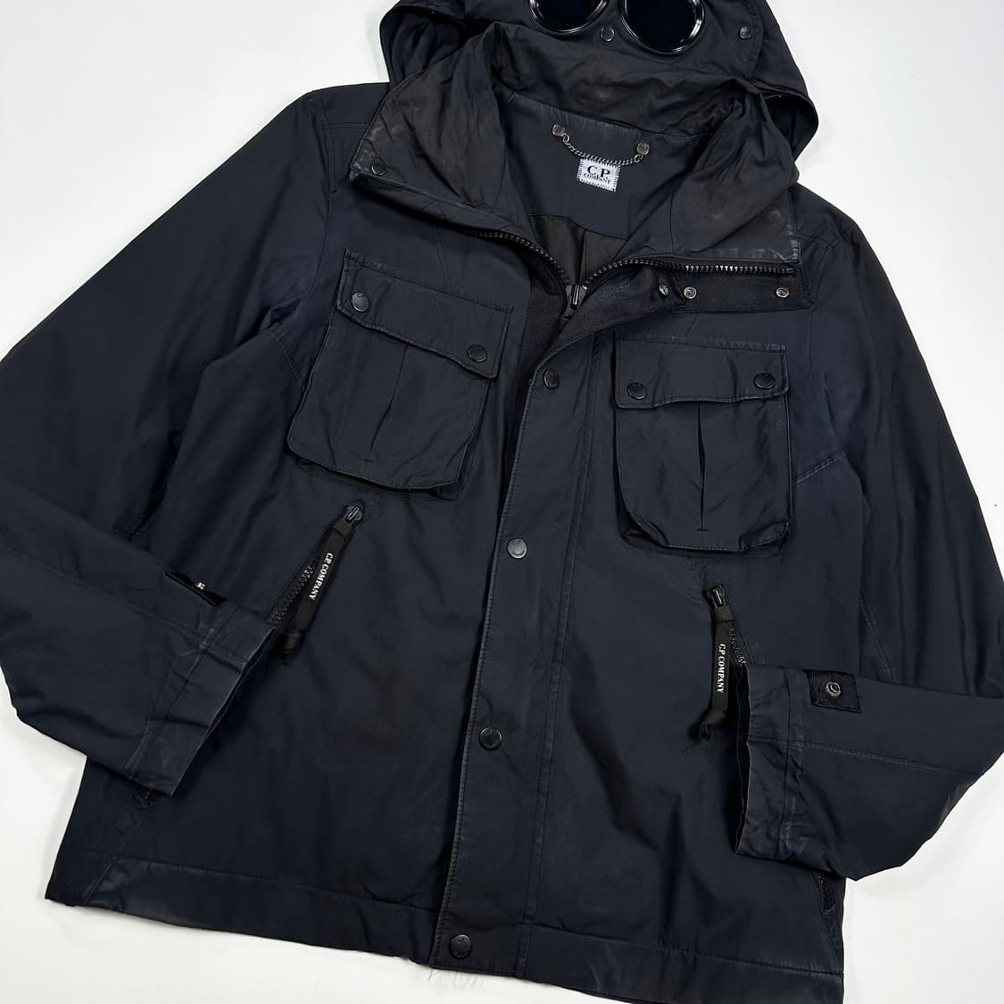 C.P.컴퍼니  올드 아카이브 고글 후디 자켓 블랙 L 상품이미지5