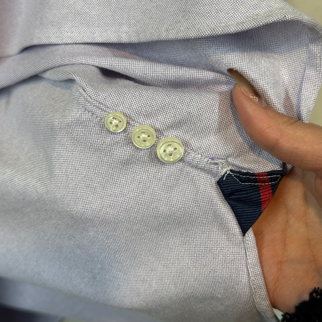 S) 폴로 랄프로렌 클래식 옥스포드 셔츠 커스텀핏 보라색 상품이미지7