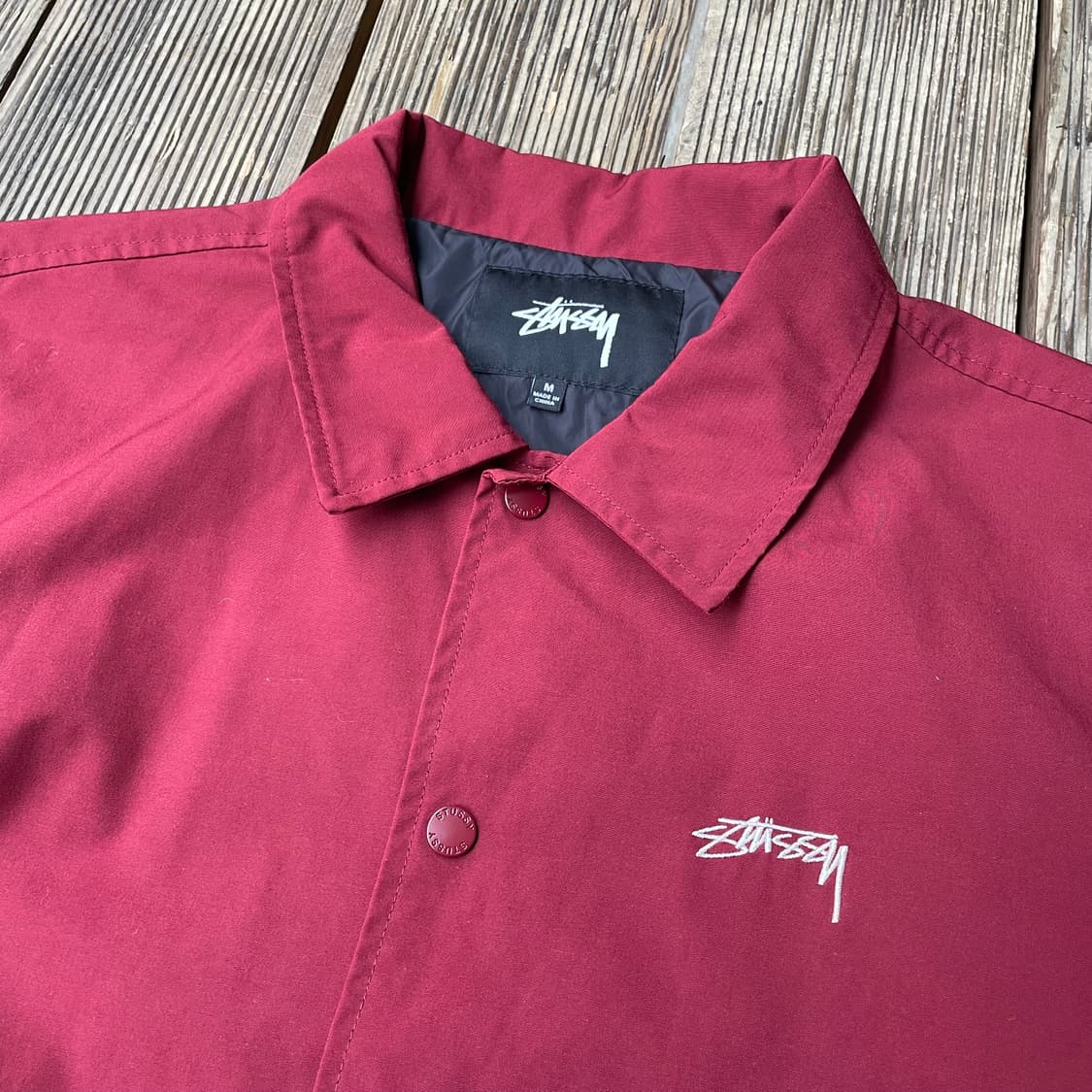 스투시 코치자켓 번트 레드 상품이미지3