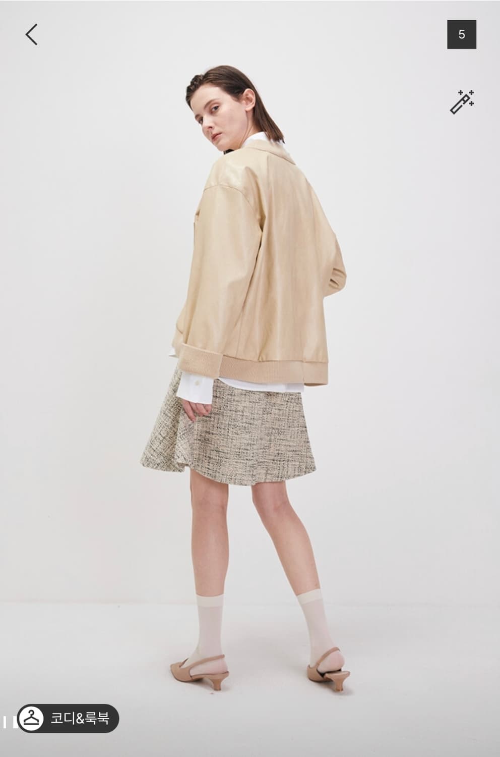 (한섬) SYSTEM 시스템 페이크레더 자켓 66 상품이미지2