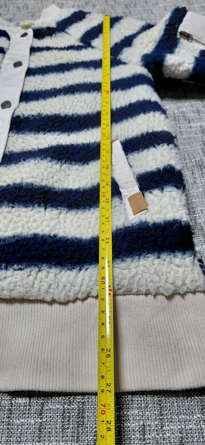 일본 ROXY 스트라이프 플리스 L 상품이미지10