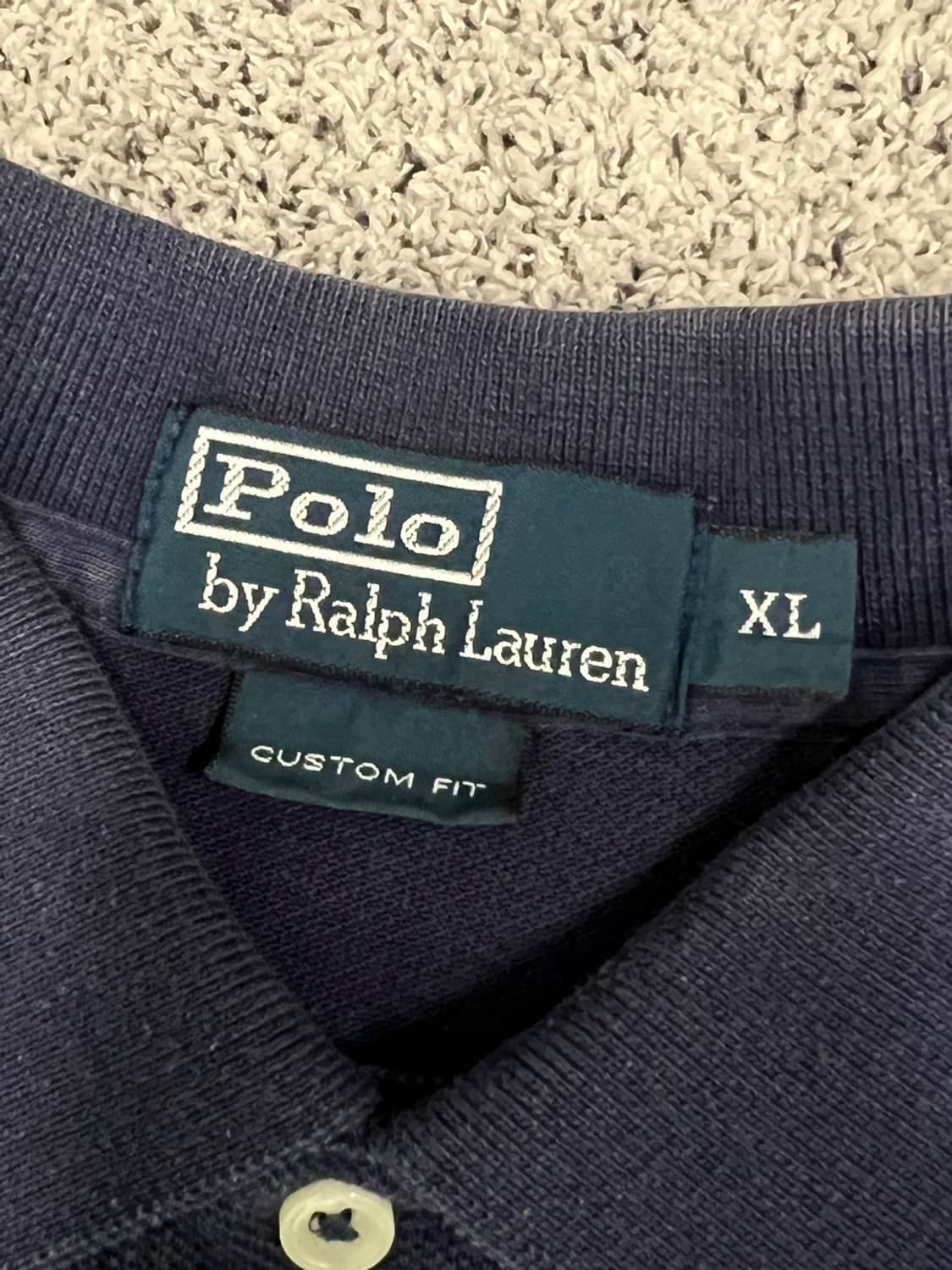 (XL) 폴로 빅포니 카라 티 네이비 상품이미지3