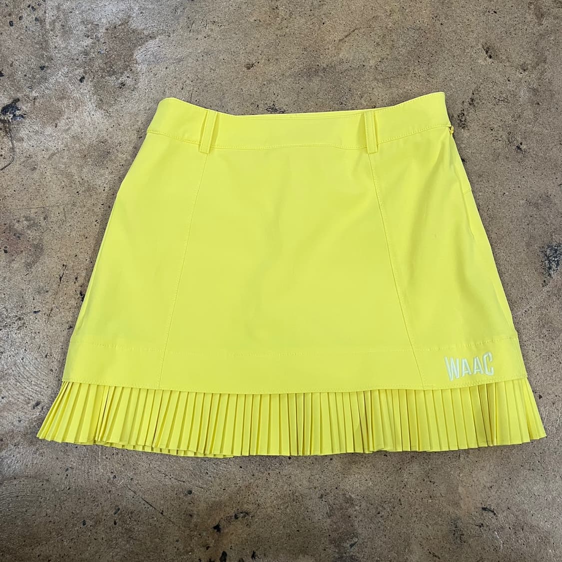 [정품/1] WAAC 옐로우 플리츠 스커트 b18 상품이미지3
