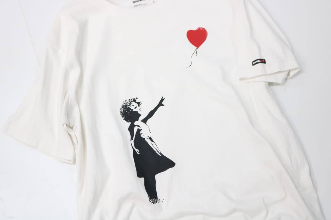 뱅크시 BRANDALISED 풍선을 든 소녀 반팔티셔츠 (L) 상품이미지3