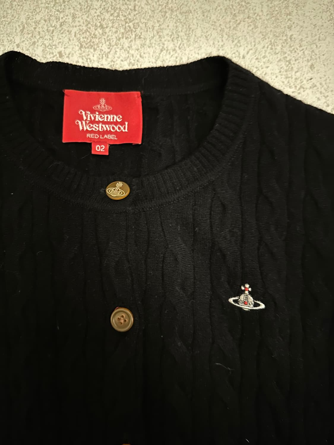 비비안웨스트우드 블랙 꽈배기 02사이즈 상품이미지1