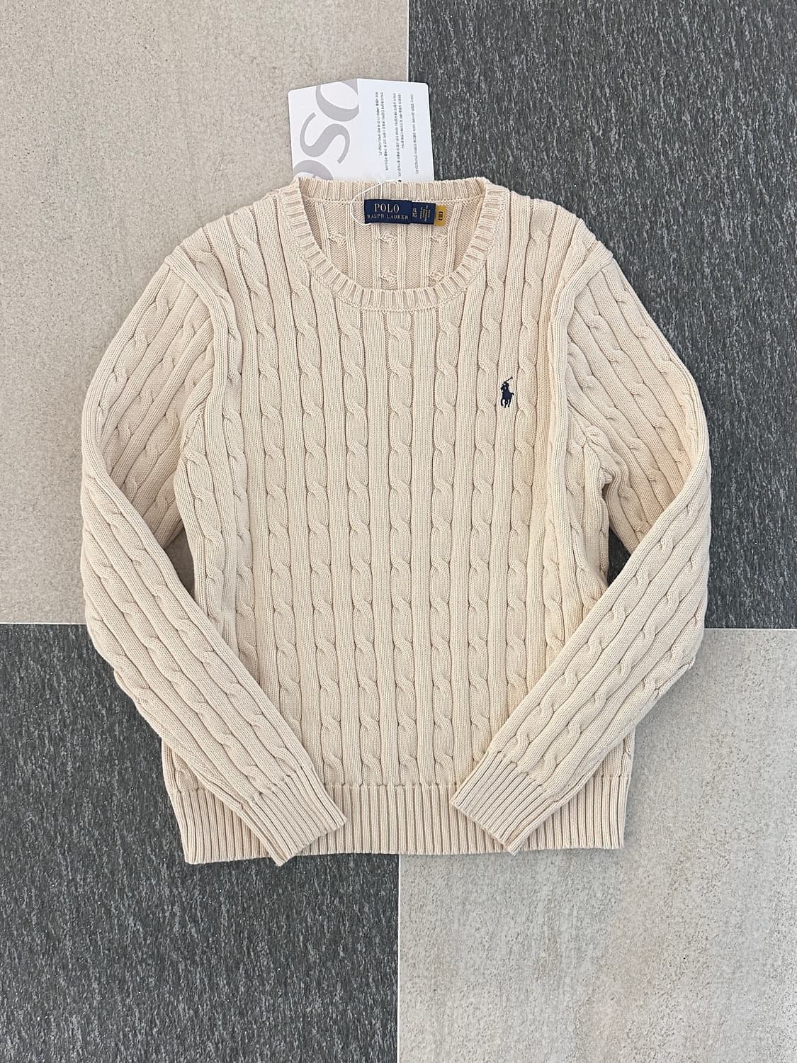 폴로 랄프로렌 라이트베이지 케이블 니트  상품이미지5