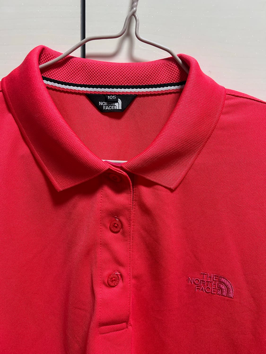 노스페이스 PK 반팔 폴로 티셔츠 레드 105 상품이미지2