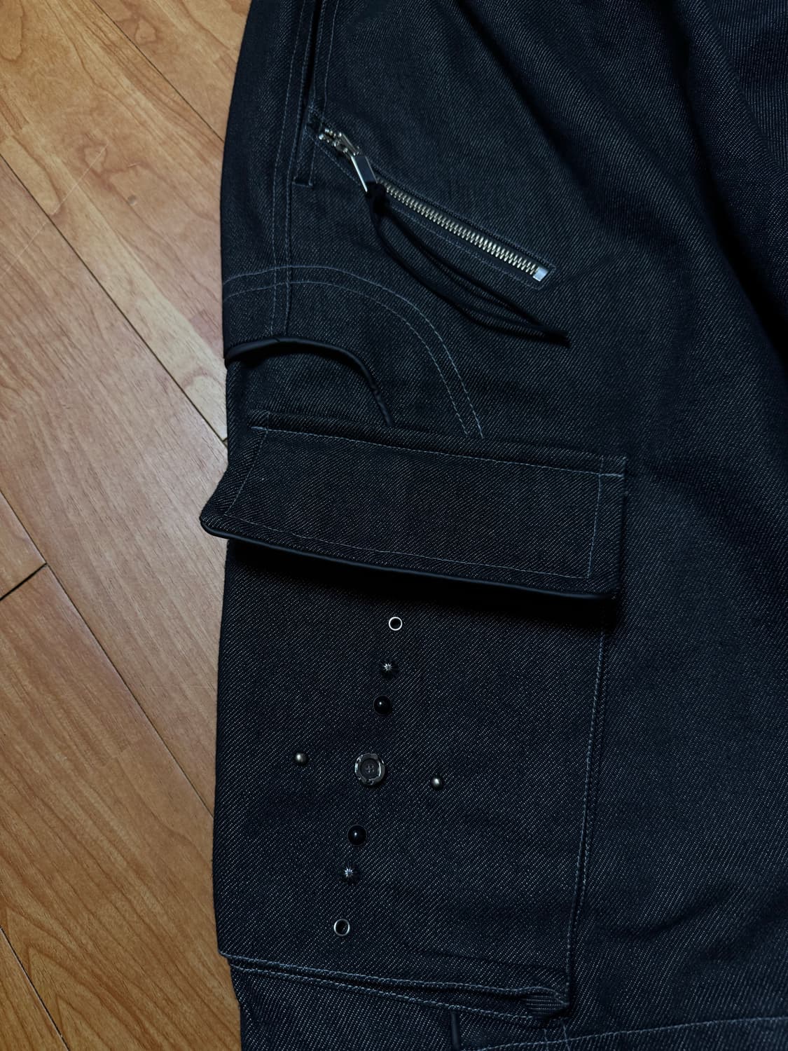 RSSC X Pog service 리벳 카고 컨버터블 데님 팬츠 상품이미지3