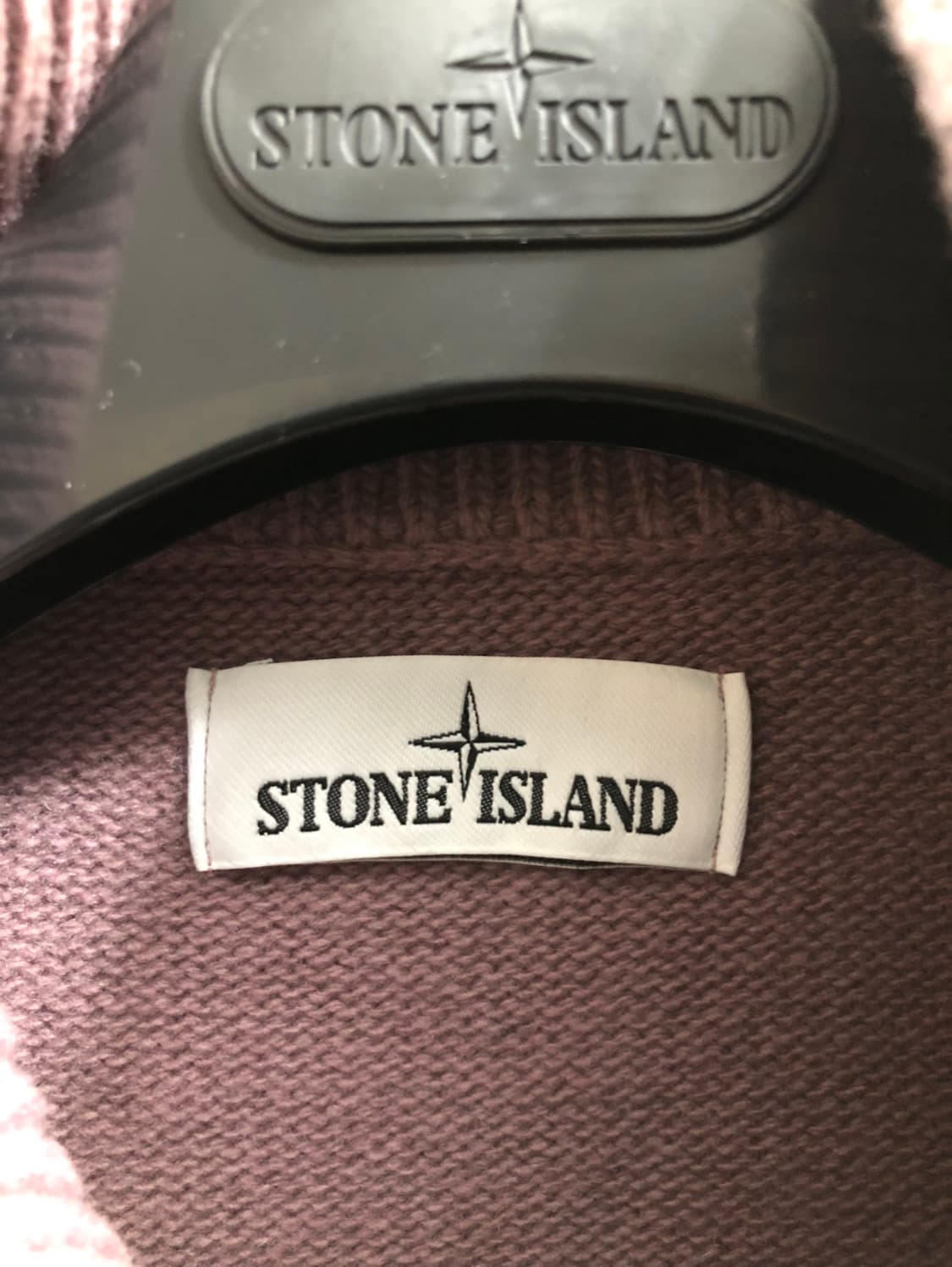 [S] 스톤아일랜드 와펜 집업 니트 가디건 핑크 상품이미지4