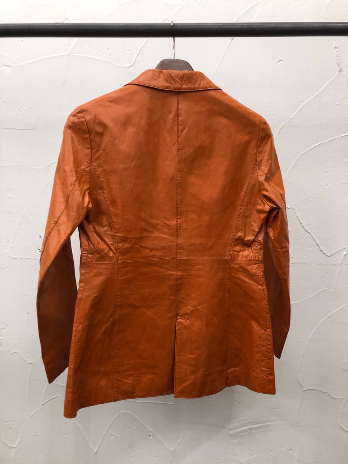 돈피 레더 카코트 오렌지 상품이미지2