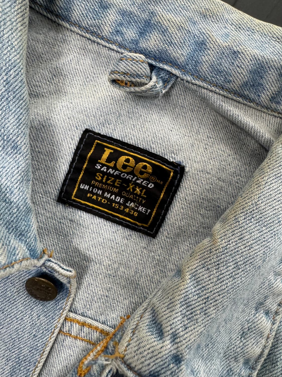80s lee 청카바 청자켓 XXL 상품이미지4