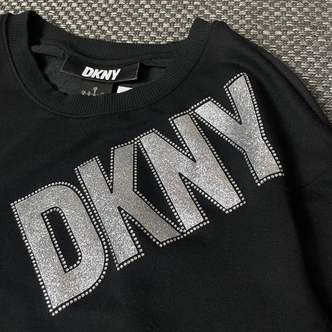 DKNY 블랙 큐빅 포인트 롱슬리브 S 상품이미지4