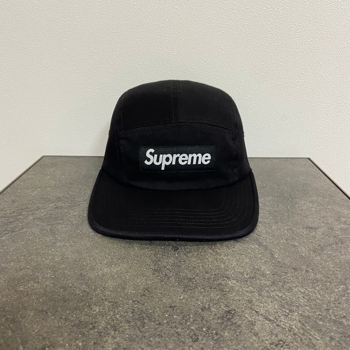 (OS) 슈프림 박스로고 캠프캡 모자 워시드 블랙 상품이미지1