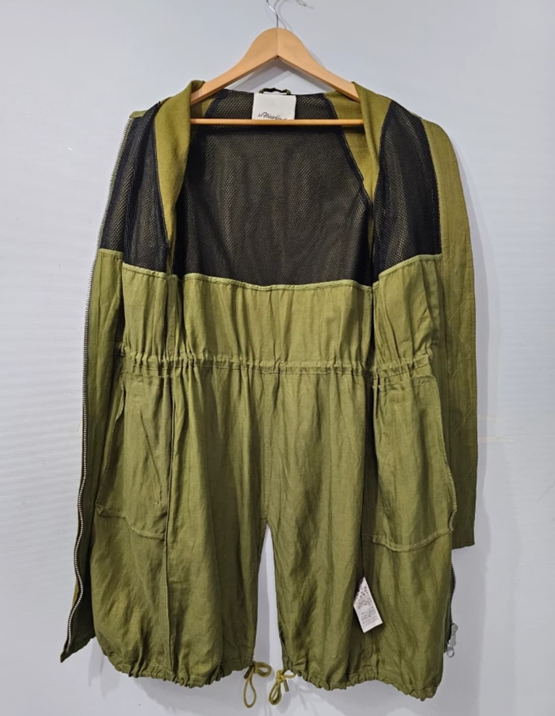 3.1 필립 림 그린 캔버스 아노락 롱코트 ~66 상품이미지7