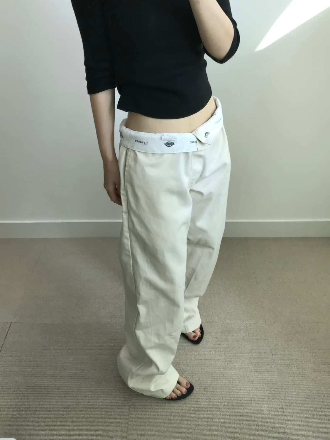 디키즈 아이보리 코튼팬츠 상품이미지1