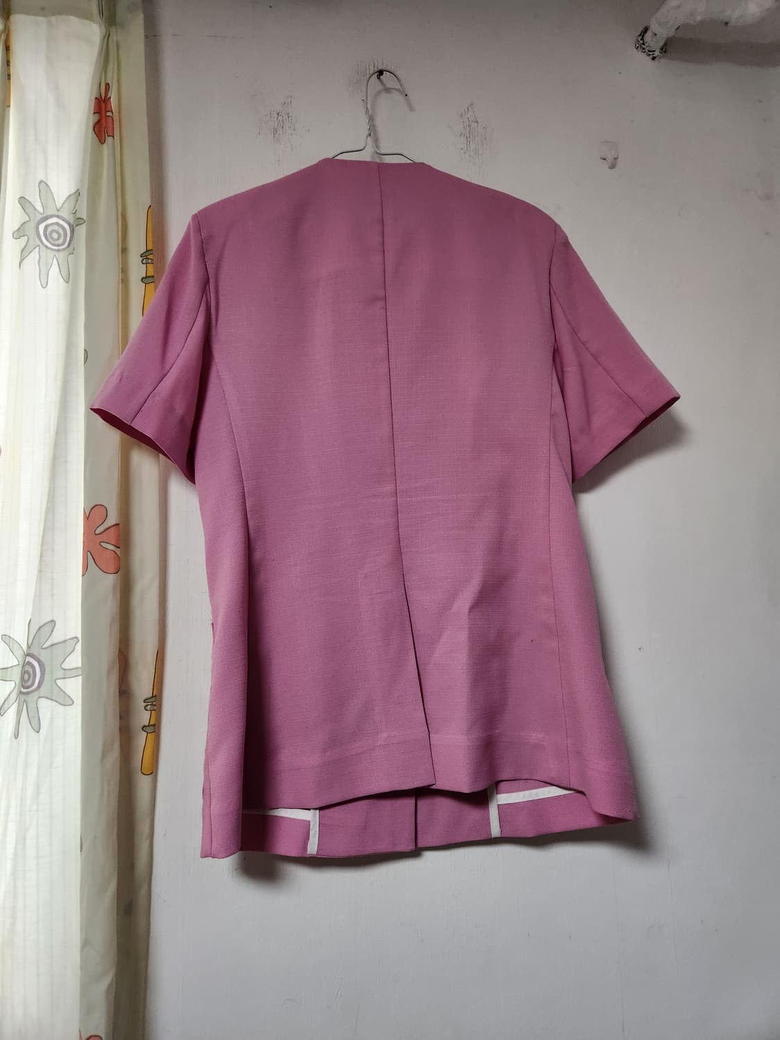 무대복 이벤트용 핑크 반팔 포켓 자켓 66~77 상품이미지2