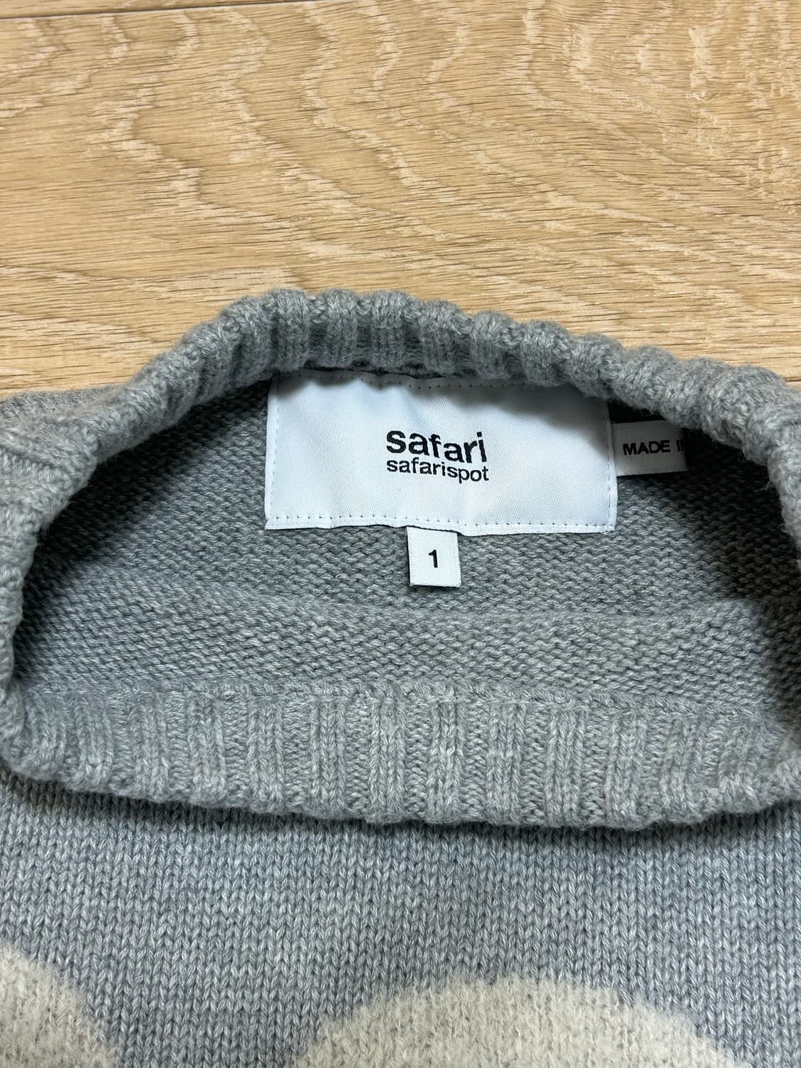 사파리스팟 1/2 Basic Safari Knit (Gray) 상품이미지6