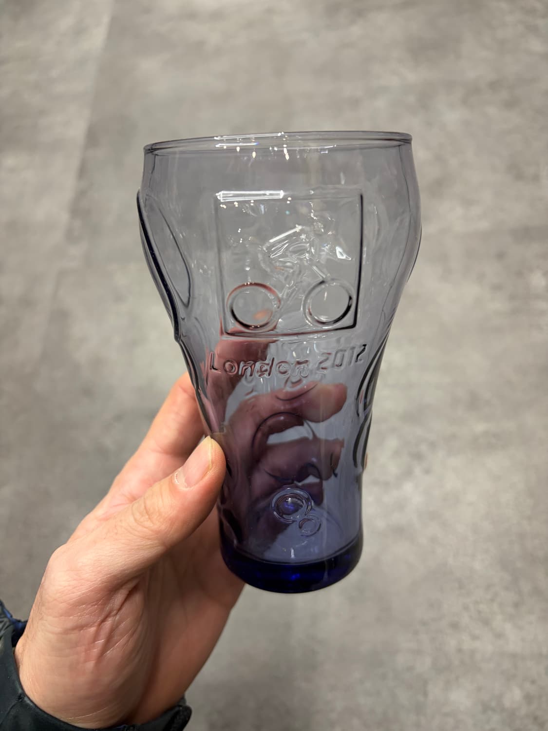 코카콜라 런던 2012 올림픽 기념 유리컵 보라색 상품이미지3