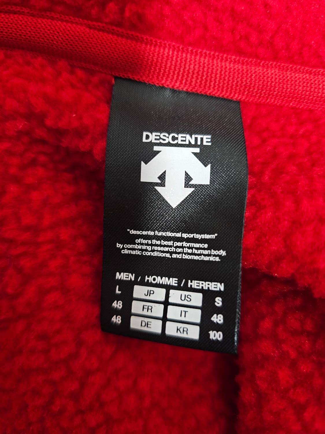 데상트 스위스스키팀 플리스자켓 100 상품이미지3