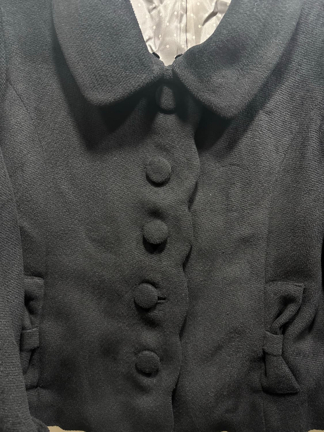 11일 내 구매 시 택포) 코이세이오st 리본 울 자켓 상품이미지2