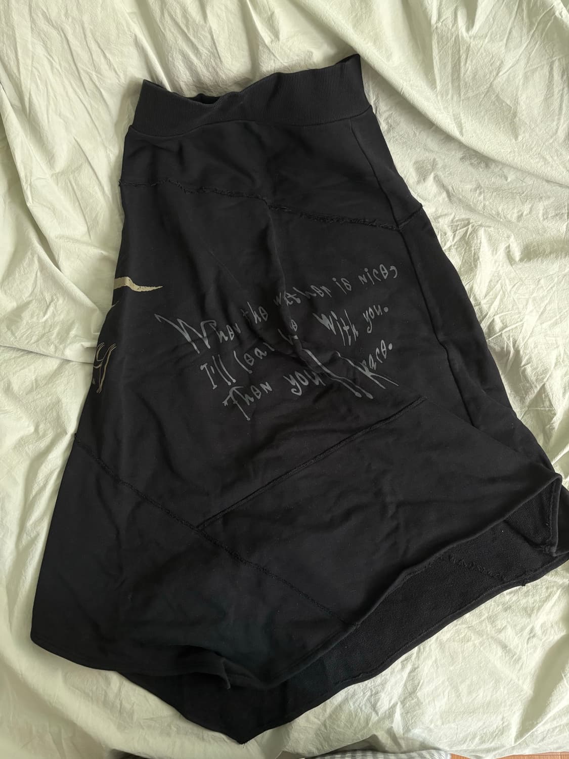 오디너리 홀리데이 언발 스커트 상품이미지2