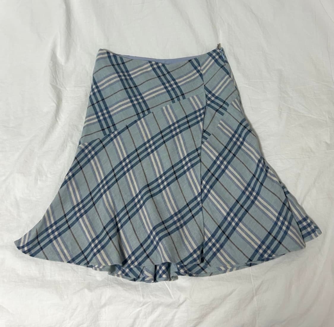 (재판매) 버버리 블루라벨 하늘체크 스커트 상품이미지1