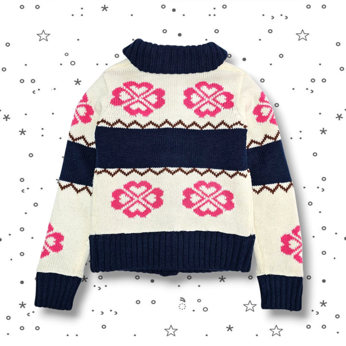 F CO & LU 코위찬 빈티지 팬지 가디건 상품이미지5