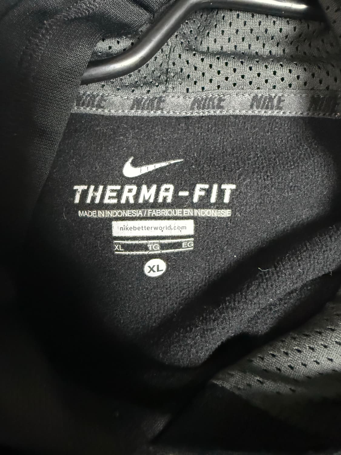 Nike Therma-FIT 블랙 후드티 XL / 남녀공용 오버핏 상품이미지4
