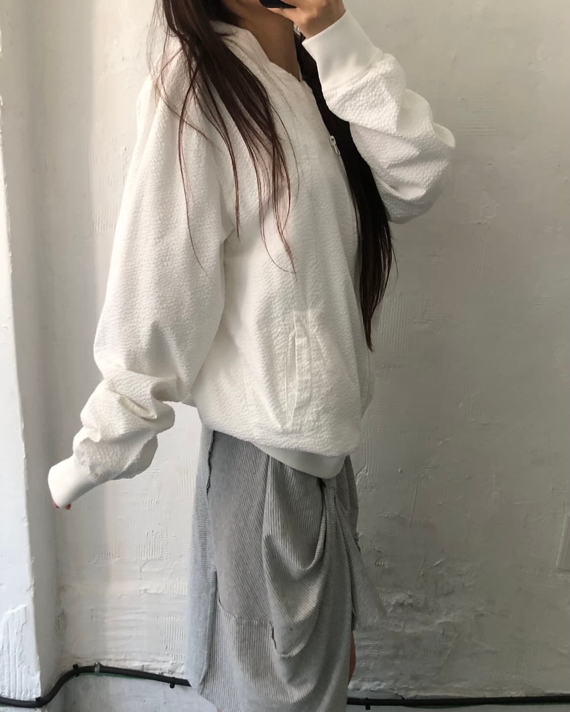 Stussy 스투시 스탁 로고 화이트 시어서커 자켓 상품이미지3