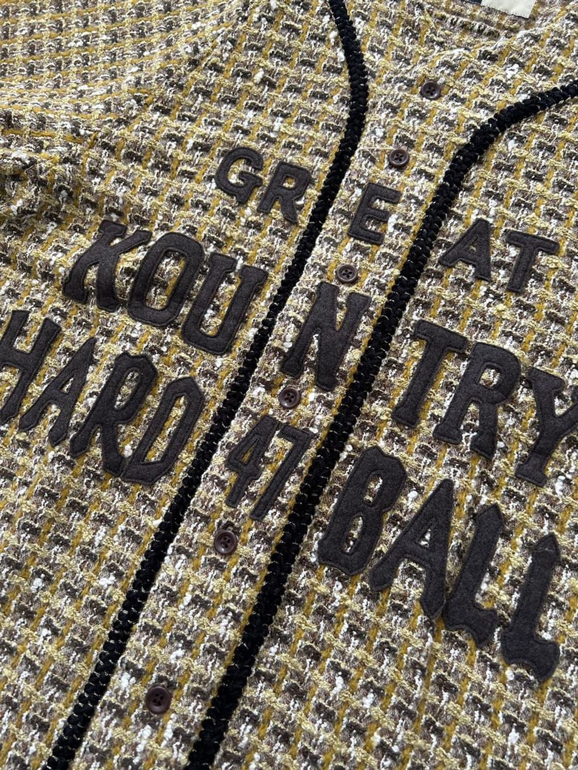 BASEBALL SHIRT 트위드 야구 셔츠 상품이미지3