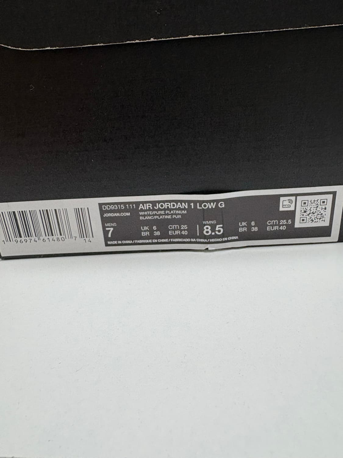 나이키 조던로우 골프화 새상품 250 상품이미지2