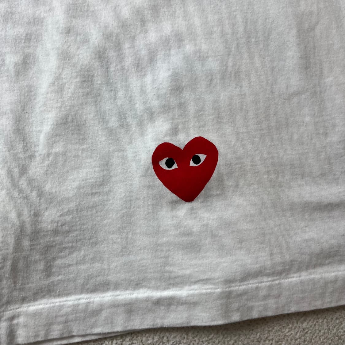 W 90 꼼데가르송 CDG 하트와펜 반팔 티셔츠 상품이미지6