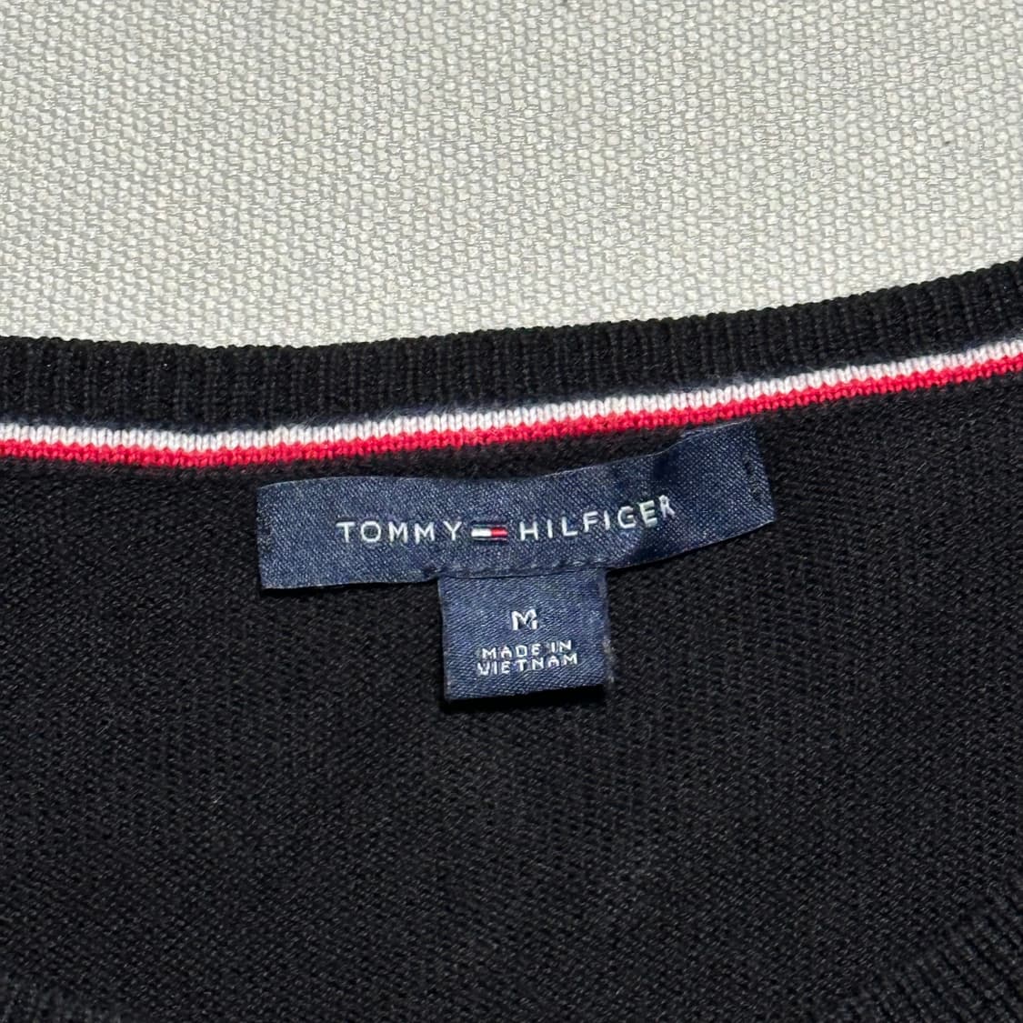 M 타미힐피거 여성용 블랙 라운드넥 가디건 상품이미지4