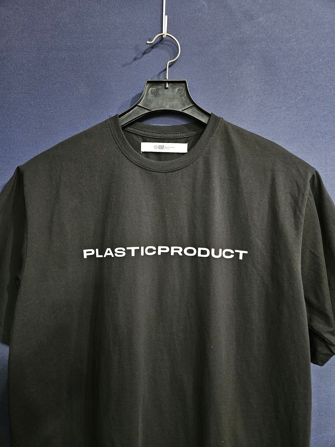 플라스틱 프로덕트 프린팅 블랙 남성 오버핏 95~100 반팔티  상품이미지6