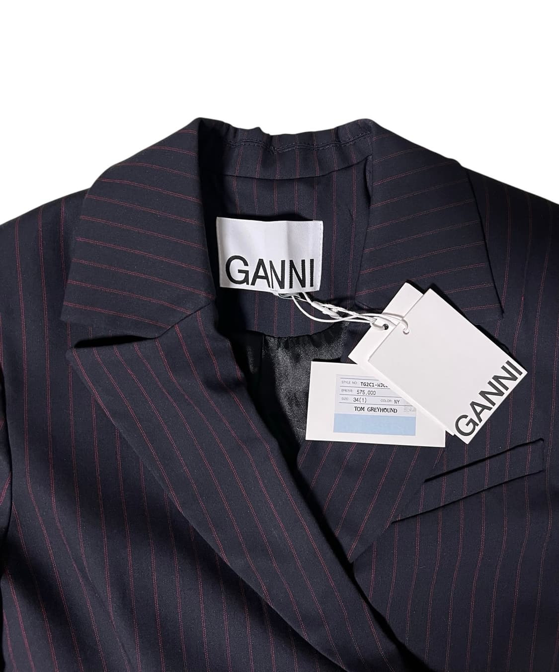 (새상품) GANNI 가니 스트라이프 수트 세트 상품이미지1