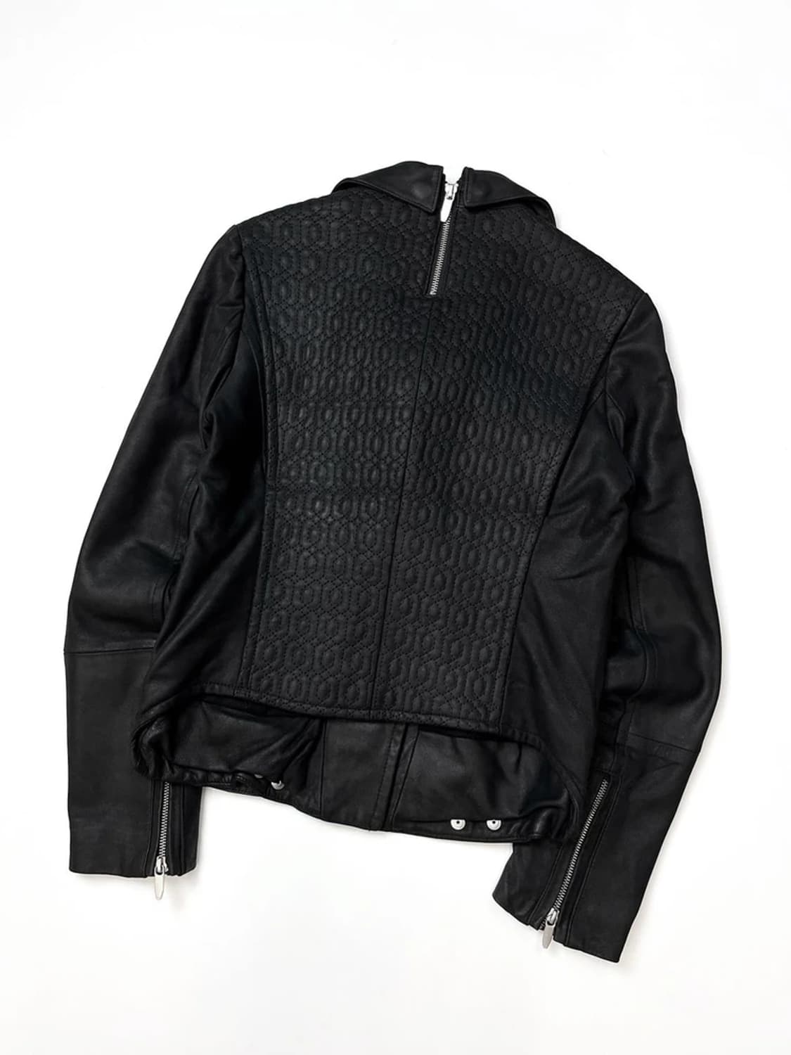 Theyskens’ Theory 13FW 양가죽 크롭라이더자켓PN4382 상품이미지5
