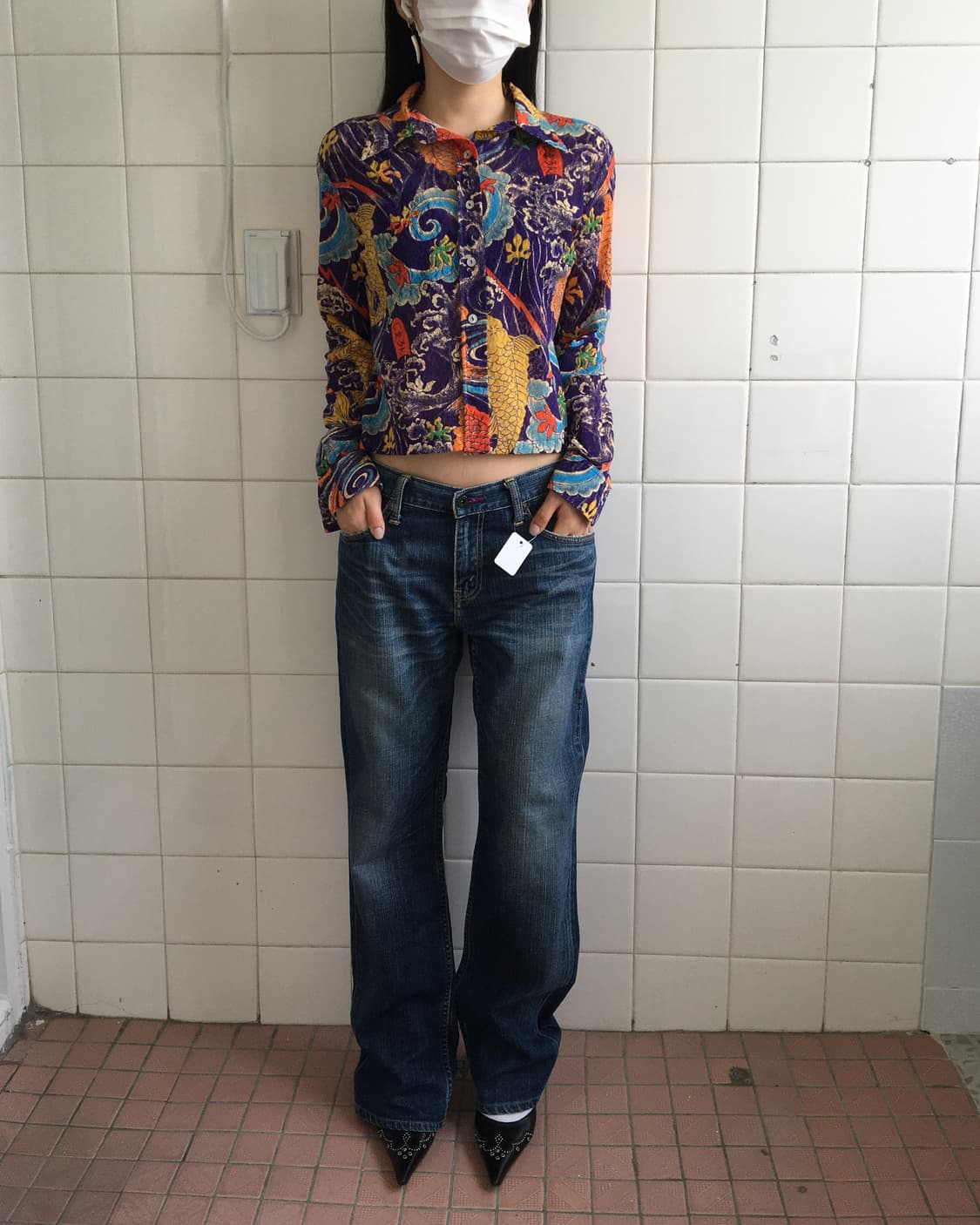 Oriental printing mesh shirt 상품이미지6