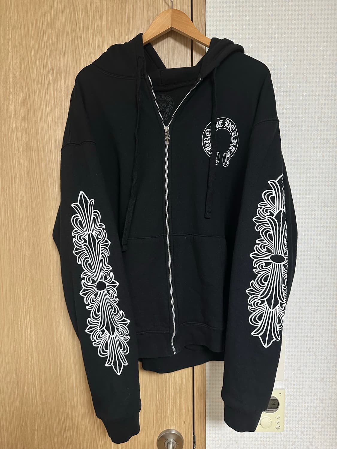 크롬하츠 홀스슈 플로랄 헤비웨이트 후드집업 xl 상품이미지1