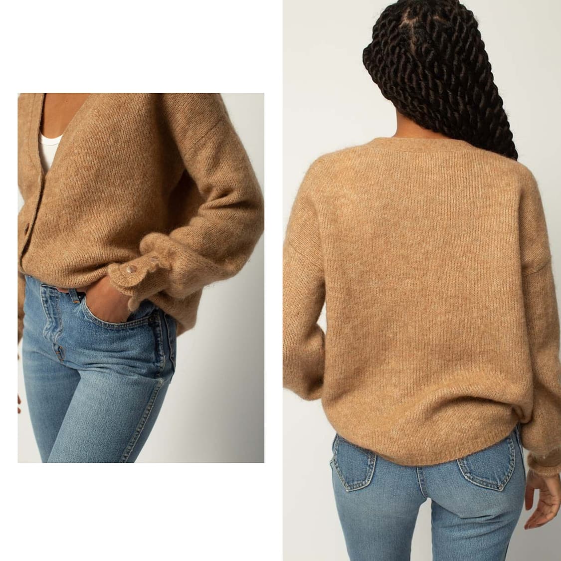 세잔 SEZANE 모헤어 커프스 니트 가디건 상품이미지2