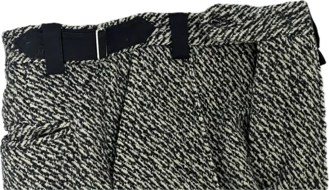 [(S) 룩북 모델용 미발매 샘플]22FW STU 트윌 베이지 블랙 팬츠 상품이미지7