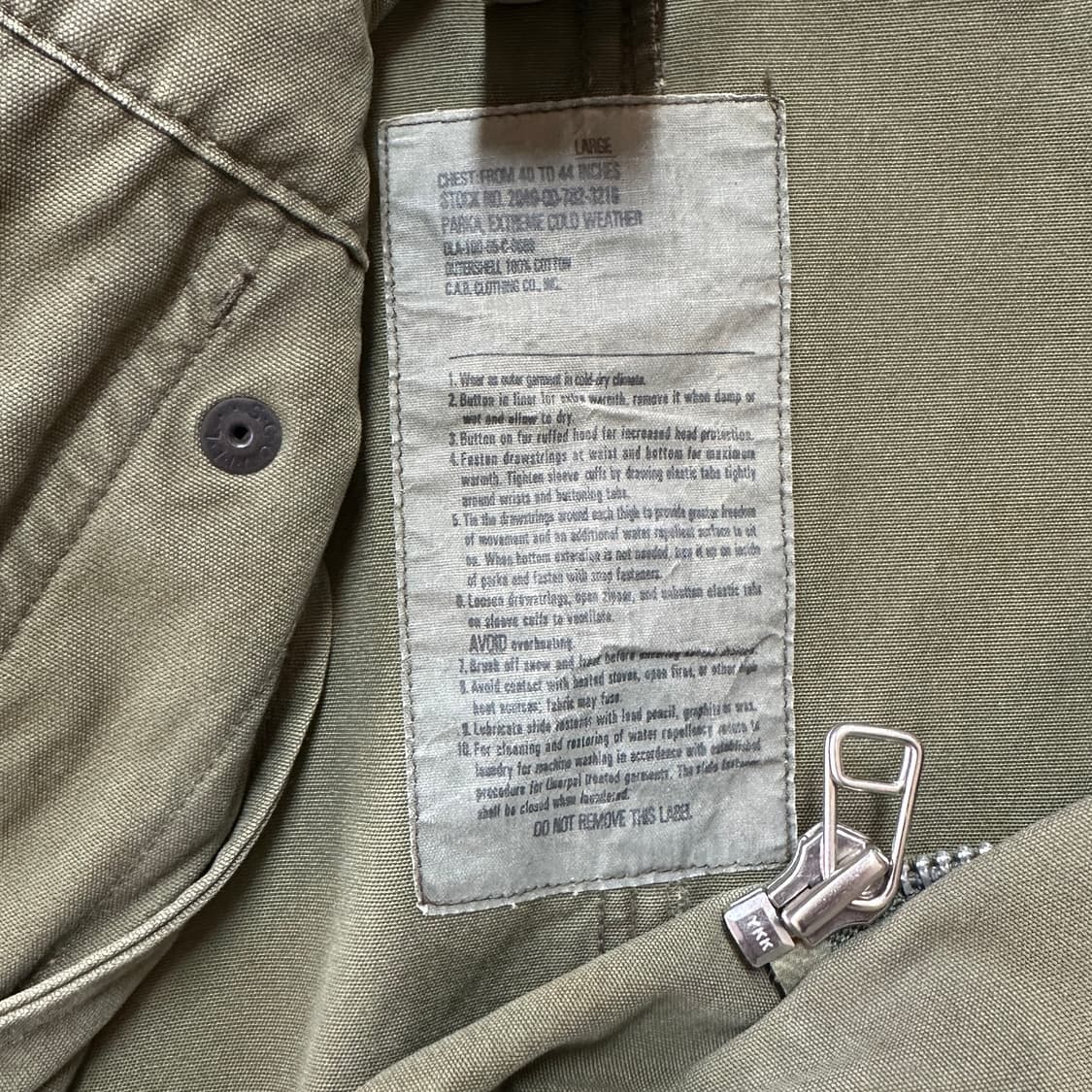 캡 클로딩 M-51 피쉬테일 파카 L 상품이미지7