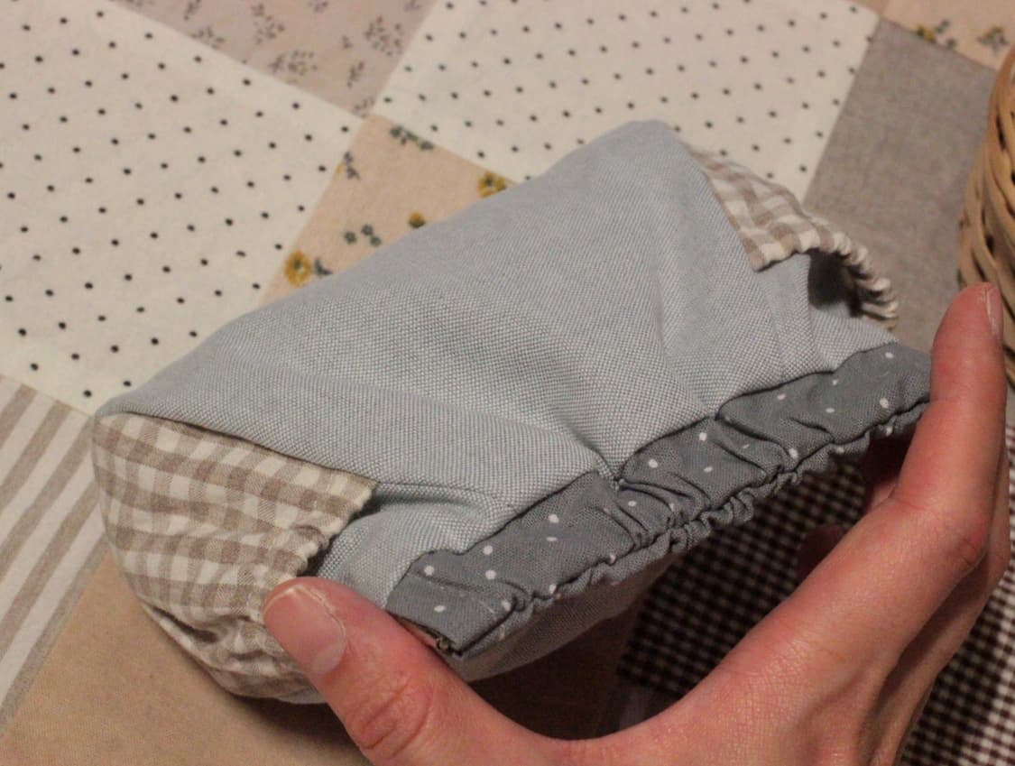 핸드메이드 밴딩포켓 라운드 바네 파우치 상품이미지5