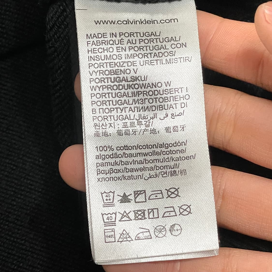 캘빈클라인 프린팅 블랙 쭈리 맨투맨 여성XL 상품이미지4