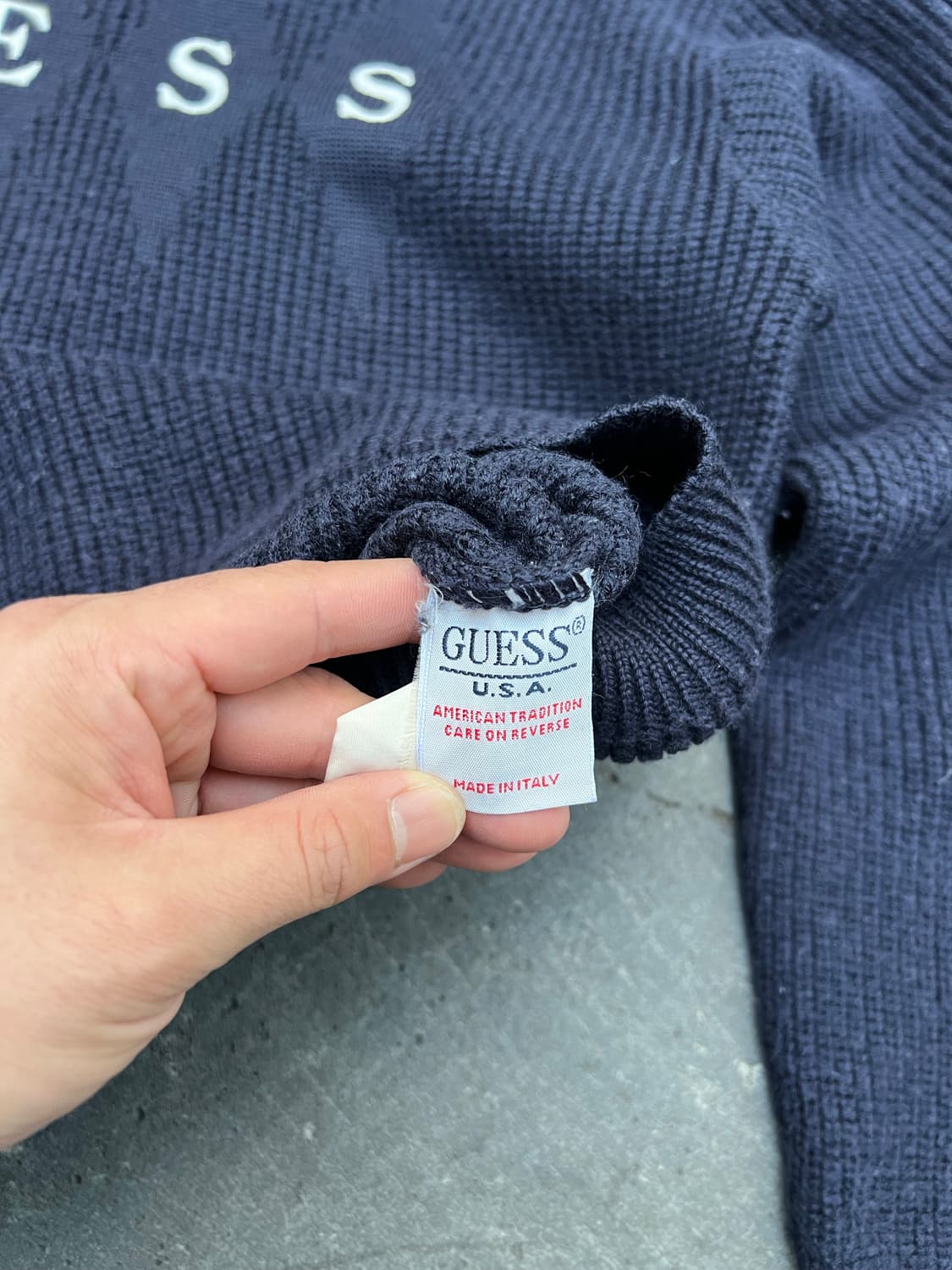 1990s GUESS HALF ZIP UP SWEATER 게스하프집업니트 상품이미지7