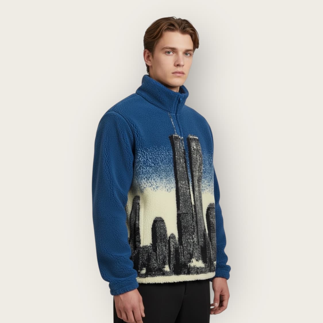 S/ 어웨이크 뉴욕 할리우드 플리스 집업 상품이미지1