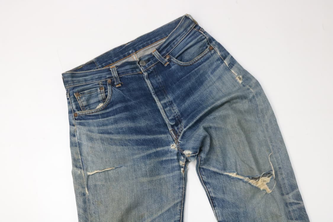 리바이스 빈티지 501XX 빅E 커스텀 디스트로이드 데님 팬츠 (31) 상품이미지3